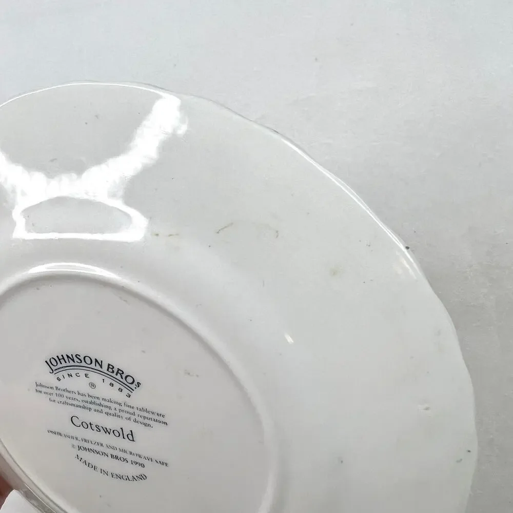 Vintage Johnson Bros 1990 Cotswold Transferware Dish